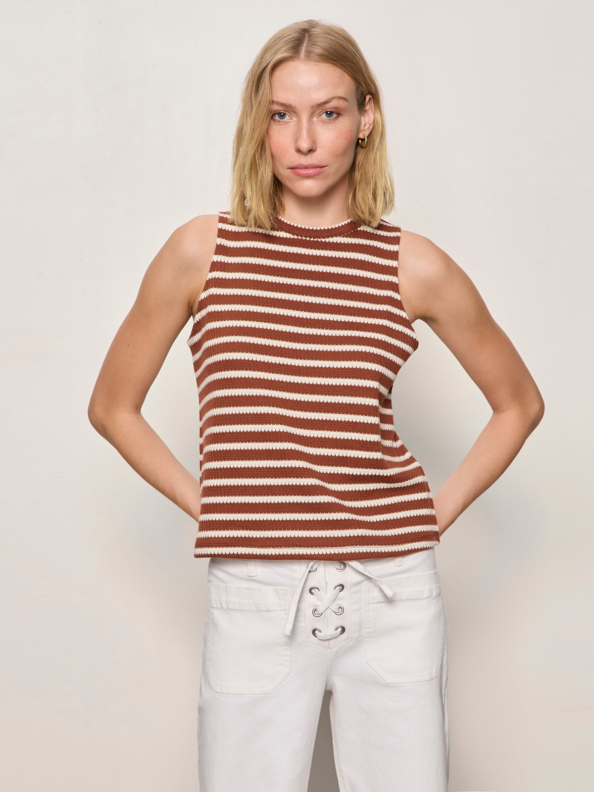 CAMPARI TANK CLAY STRIPE | Sanctuary Clothing