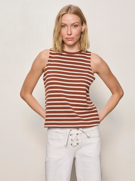 CAMPARI TANK CLAY STRIPE | Sanctuary Clothing