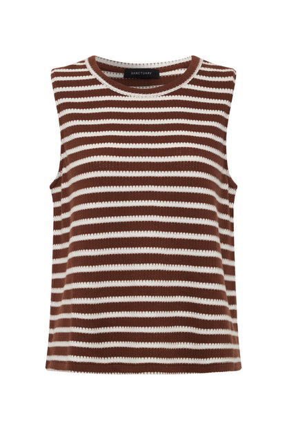CAMPARI TANK CLAY STRIPE | Sanctuary Clothing