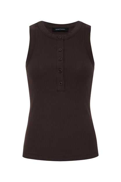 FRIDAY RIB TANK RICH SOIL | Sanctuary Clothing