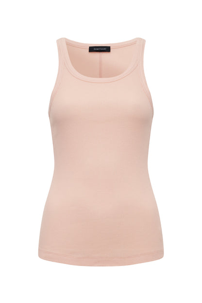 SPRINTER RIB TANK BLEACHED PINK | Sanctuary Clothing