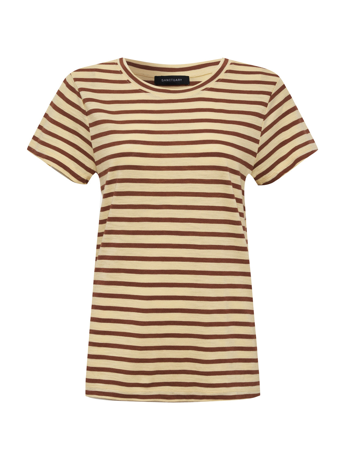 THE PERFECT TEE CHOCO BANANA STRIPE | Sanctuary Clothing