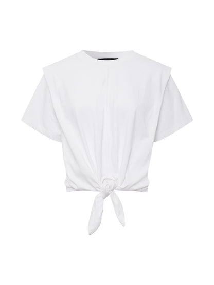 GOOD TO GO TIE FRONT TEE WHITE | Sanctuary Clothing