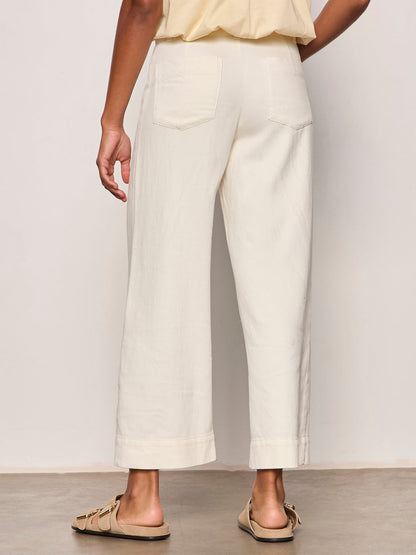 SOFT MARINE WIDE LEG CROP COLLAGEN | Sanctuary Clothing