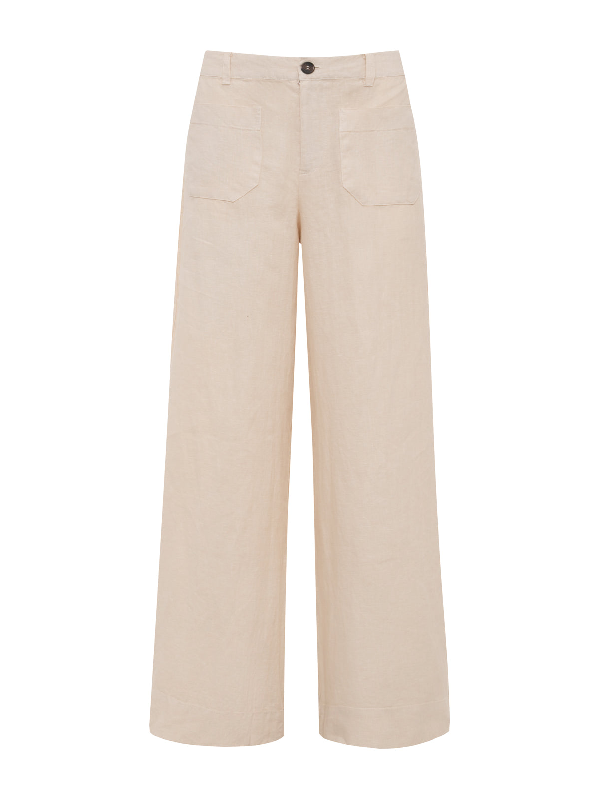 The Linen Marine Wide Leg Pant Summer Sand | Sanctuary Clothing