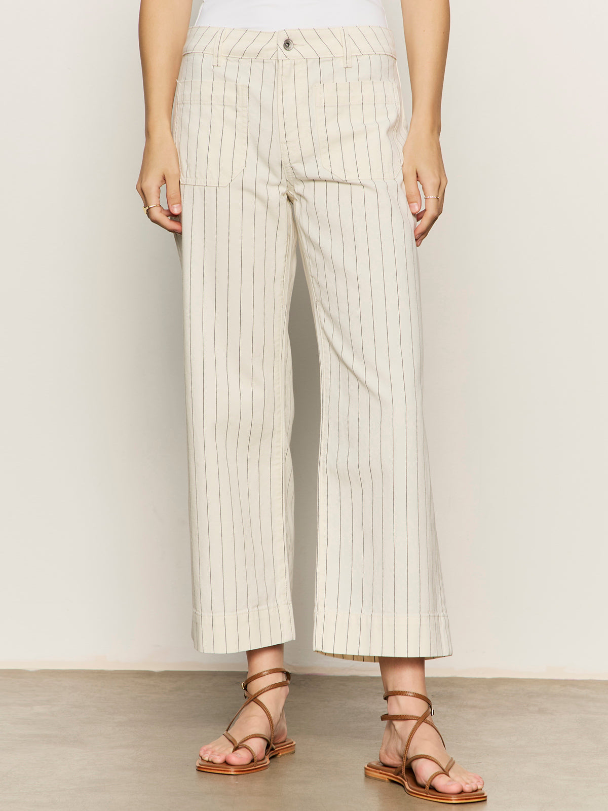 The Marine Jean Bleached White Pinstripe | Sanctuary Clothing