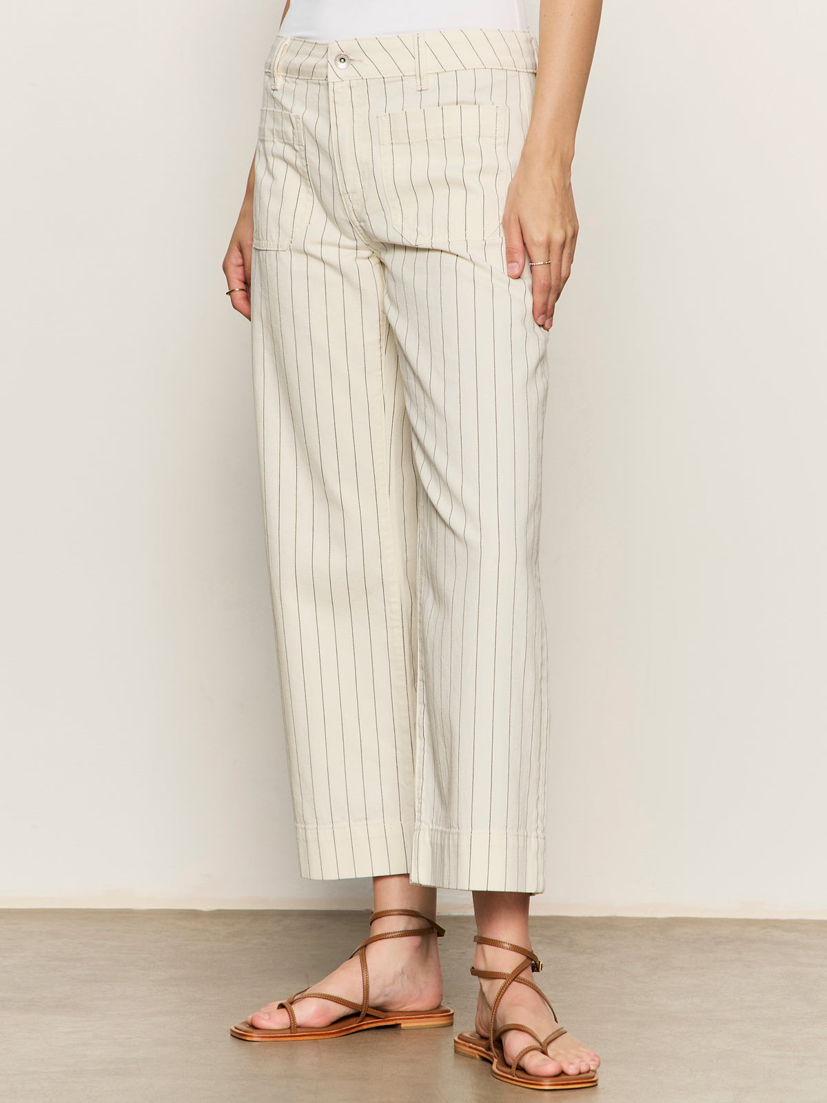 The Marine Jean Bleached White Pinstripe | Sanctuary Clothing