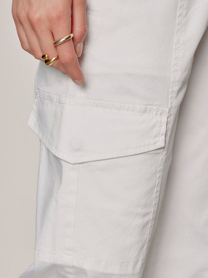 Rebel Straight Crop Pant Chalk | Sanctuary Clothing
