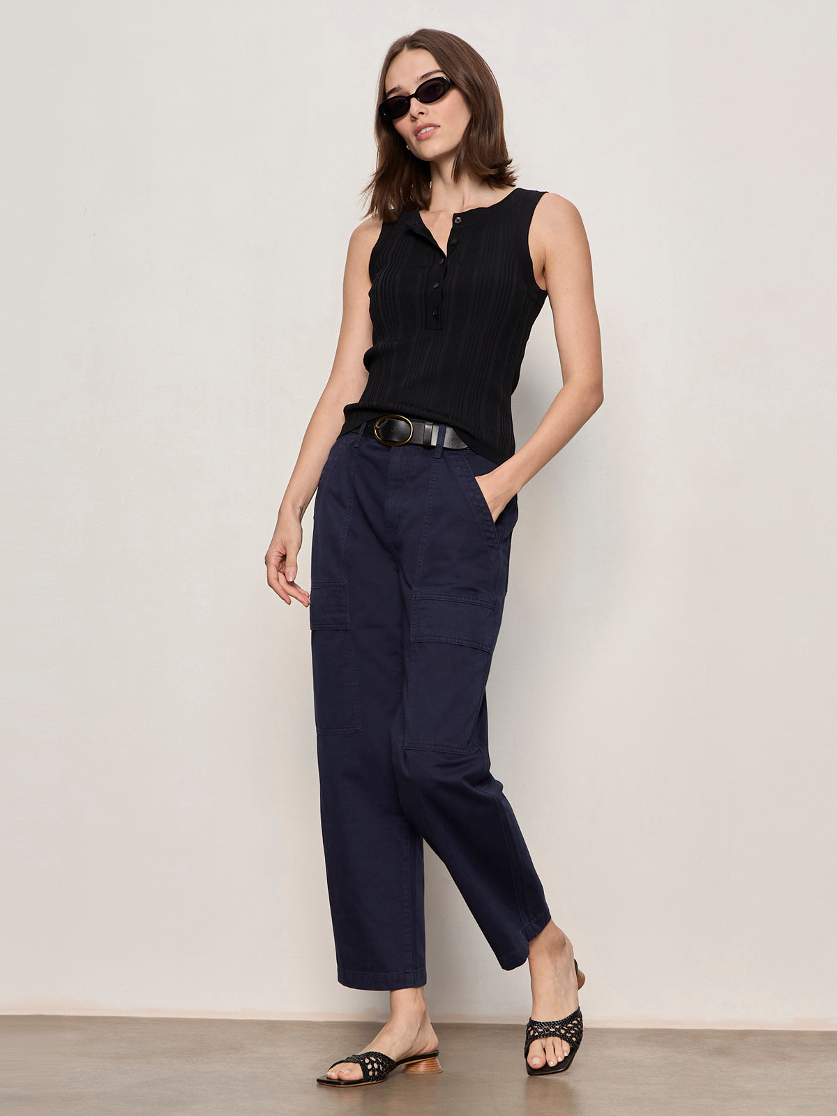 BOYFRIEND UTILITY PANT NAVY BLAZER | Sanctuary Clothing