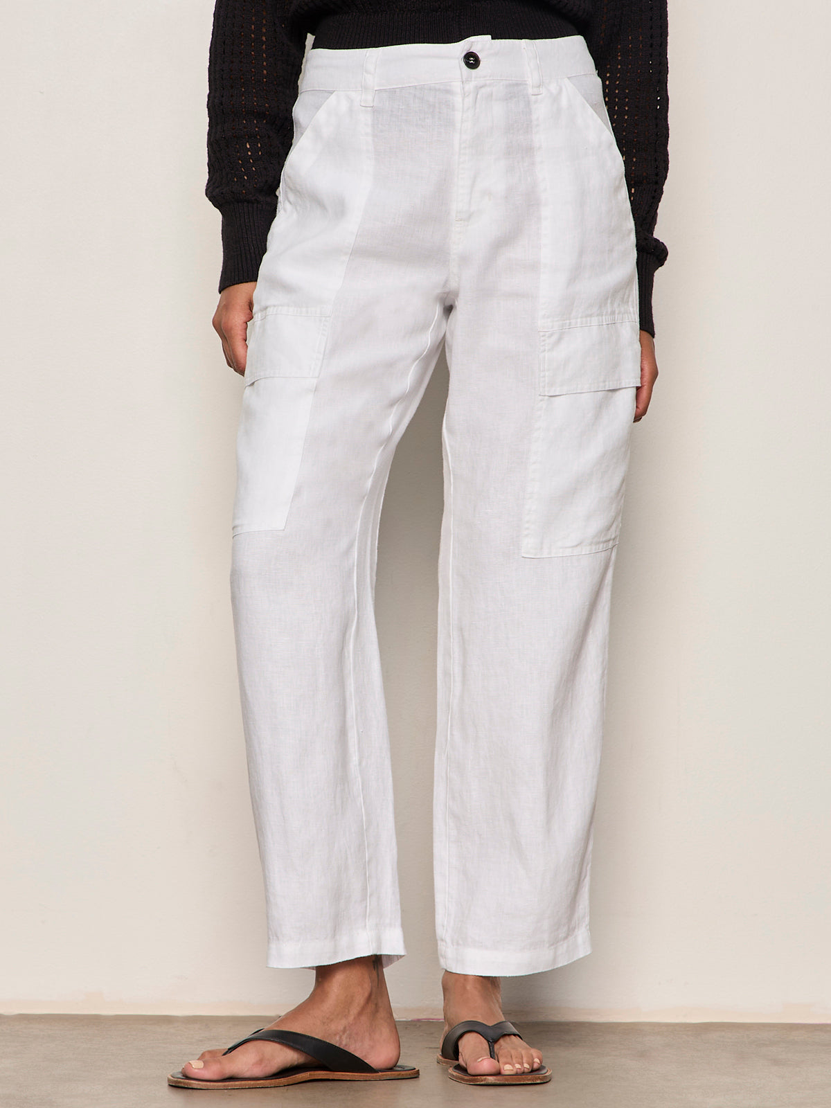 BOYFRIEND UTILITY PANT WHITE | Sanctuary Clothing