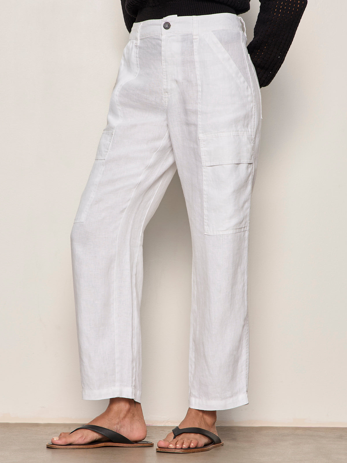 BOYFRIEND UTILITY PANT WHITE | Sanctuary Clothing