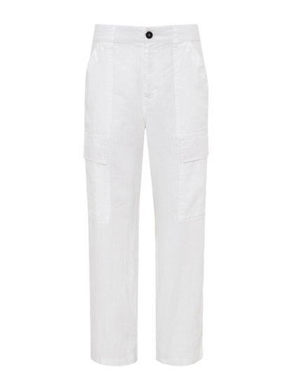 BOYFRIEND UTILITY PANT WHITE | Sanctuary Clothing