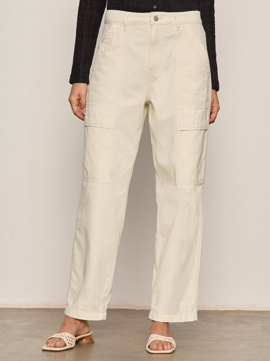 Boyfriend Utility Pant Collagen | Sanctuary Clothing