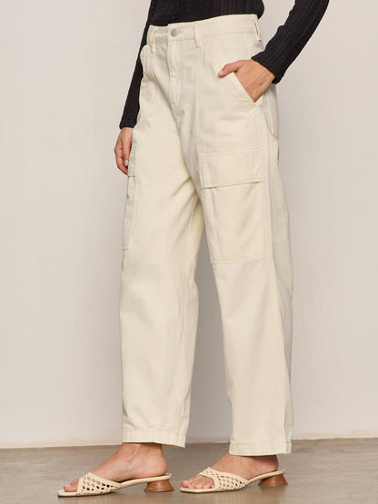 Boyfriend Utility Pant Collagen | Sanctuary Clothing