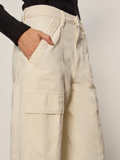 Boyfriend Utility Pant Collagen | Sanctuary Clothing