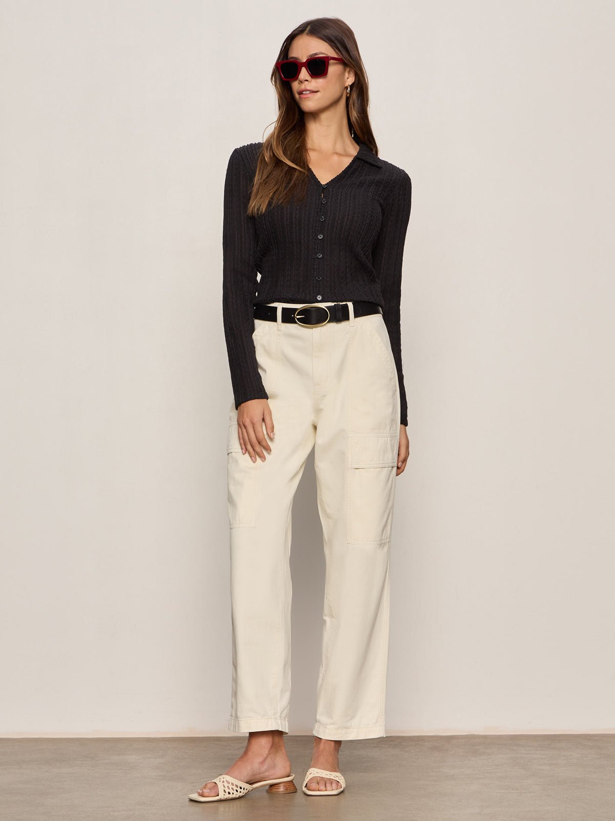 Boyfriend Utility Pant Collagen | Sanctuary Clothing