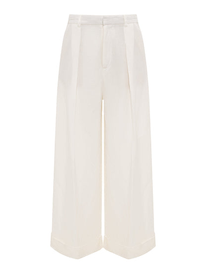 TERRACE LINEN PANT CHALK | Sanctuary Clothing