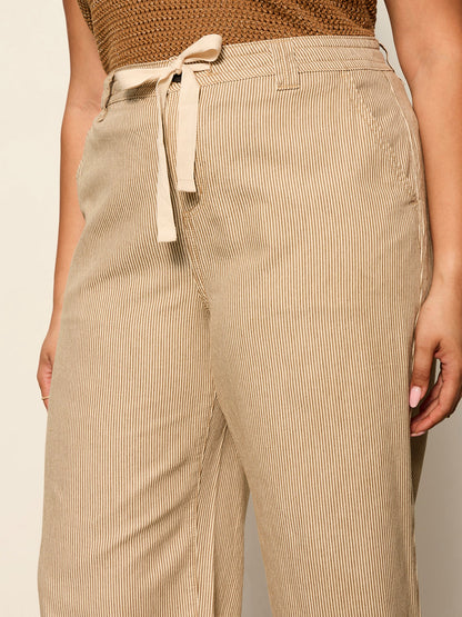 LILY CROPPED PANT LIDO STRIPE | Sanctuary Clothing