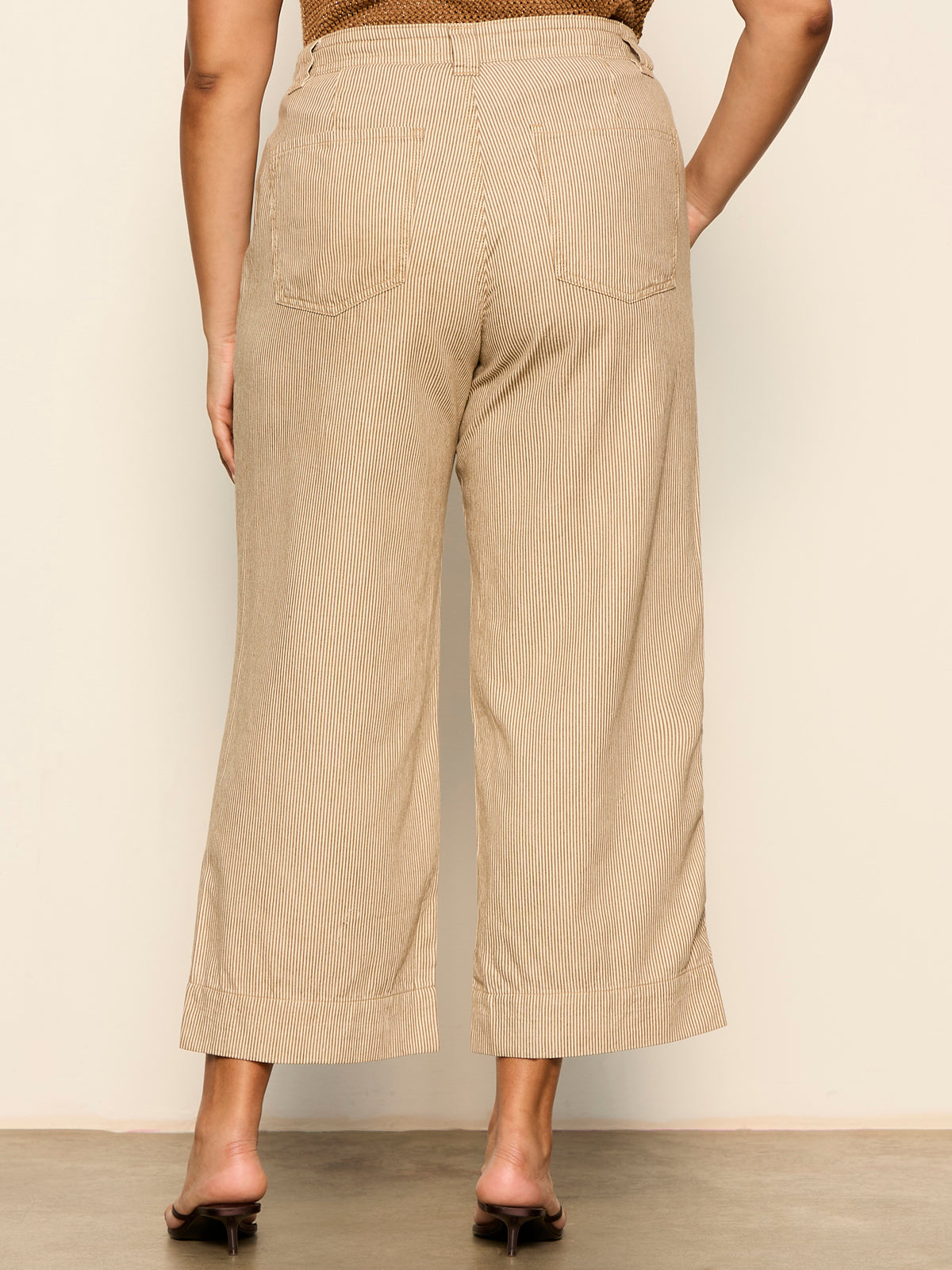 LILY CROPPED PANT LIDO STRIPE | Sanctuary Clothing