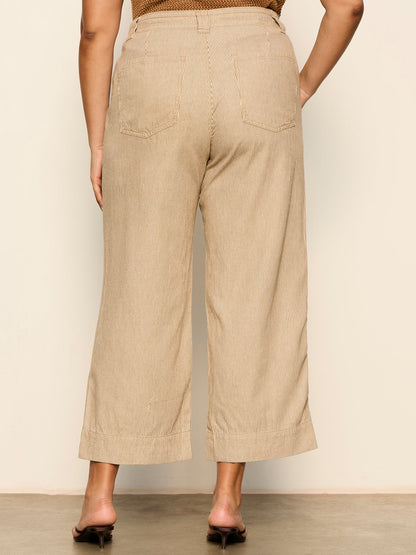 LILY CROPPED PANT LIDO STRIPE | Sanctuary Clothing