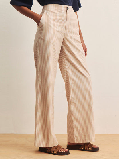 ELOISE STRIPE TROUSER DARK OPAL PINSTRIPE | Sanctuary Clothing
