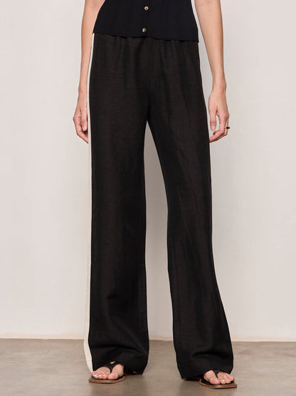 CASUAL TRACK PANT BLACK / SUMMER SAND | Sanctuary Clothing