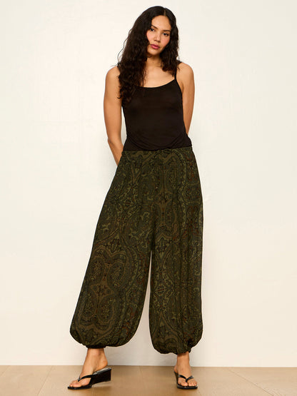 THE MOMENT VOLUME PANT MIDNIGHT MOSS | Sanctuary Clothing