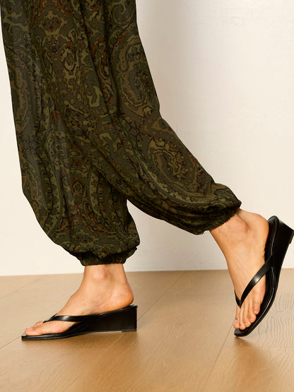 THE MOMENT VOLUME PANT MIDNIGHT MOSS | Sanctuary Clothing