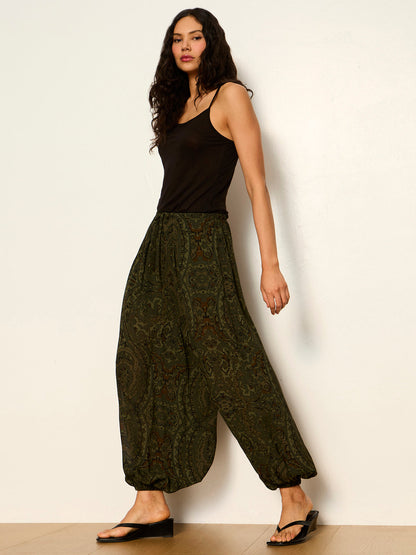 THE MOMENT VOLUME PANT MIDNIGHT MOSS | Sanctuary Clothing