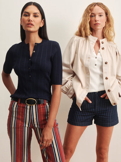 Mariner Jean Verry Berry Stripe | Sanctuary Clothing