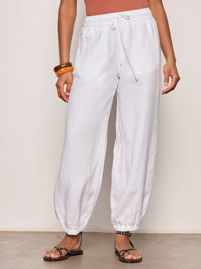 MELODY MICRO LINEN BALLOON WHITE | Sanctuary Clothing