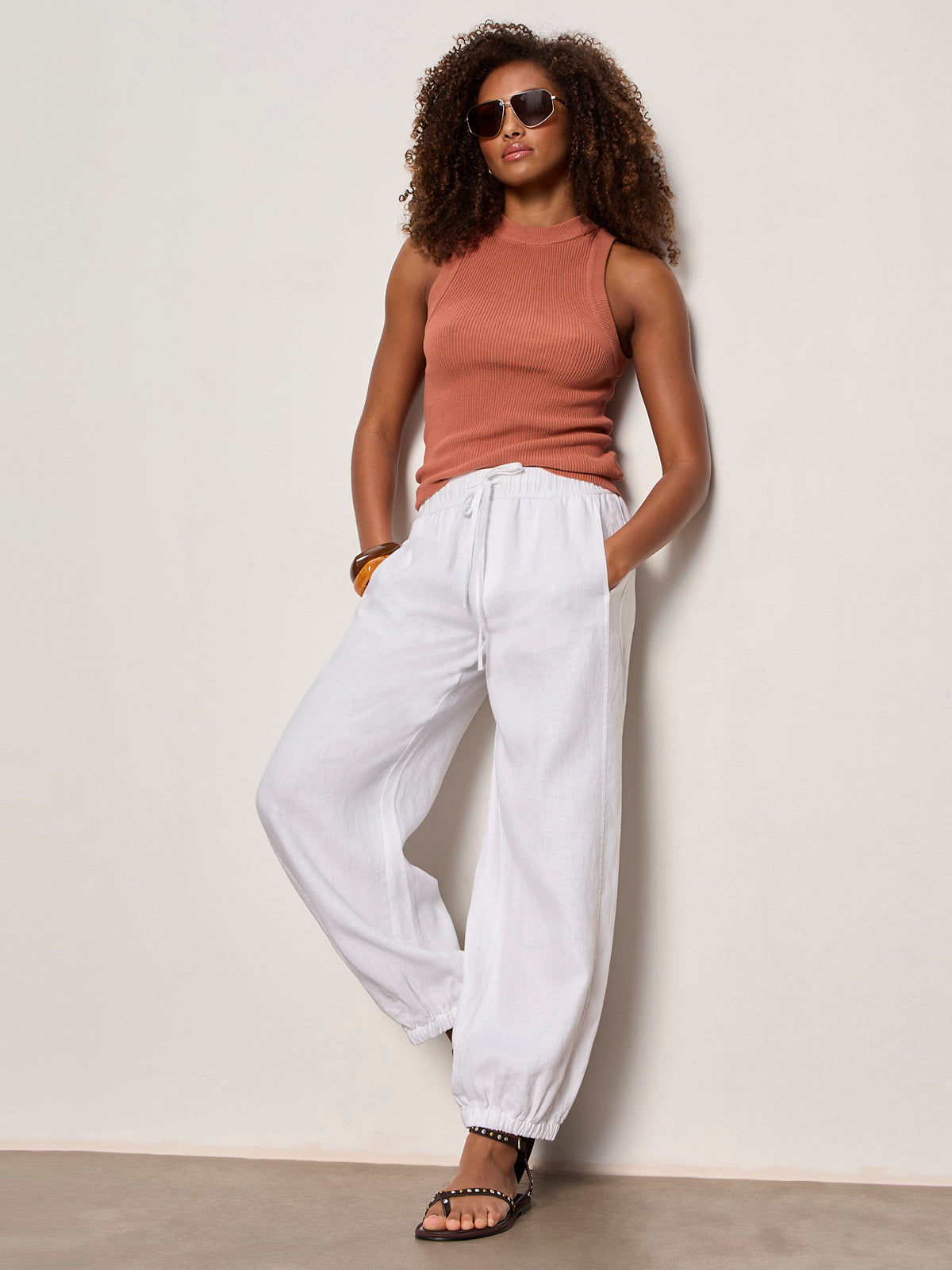 MELODY MICRO LINEN BALLOON WHITE | Sanctuary Clothing
