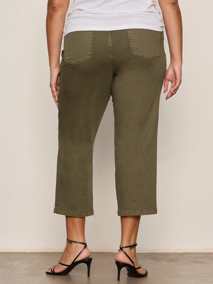 Retreat Crop Pant Burnt Olive Extended Sizing | Sanctuary Clothing