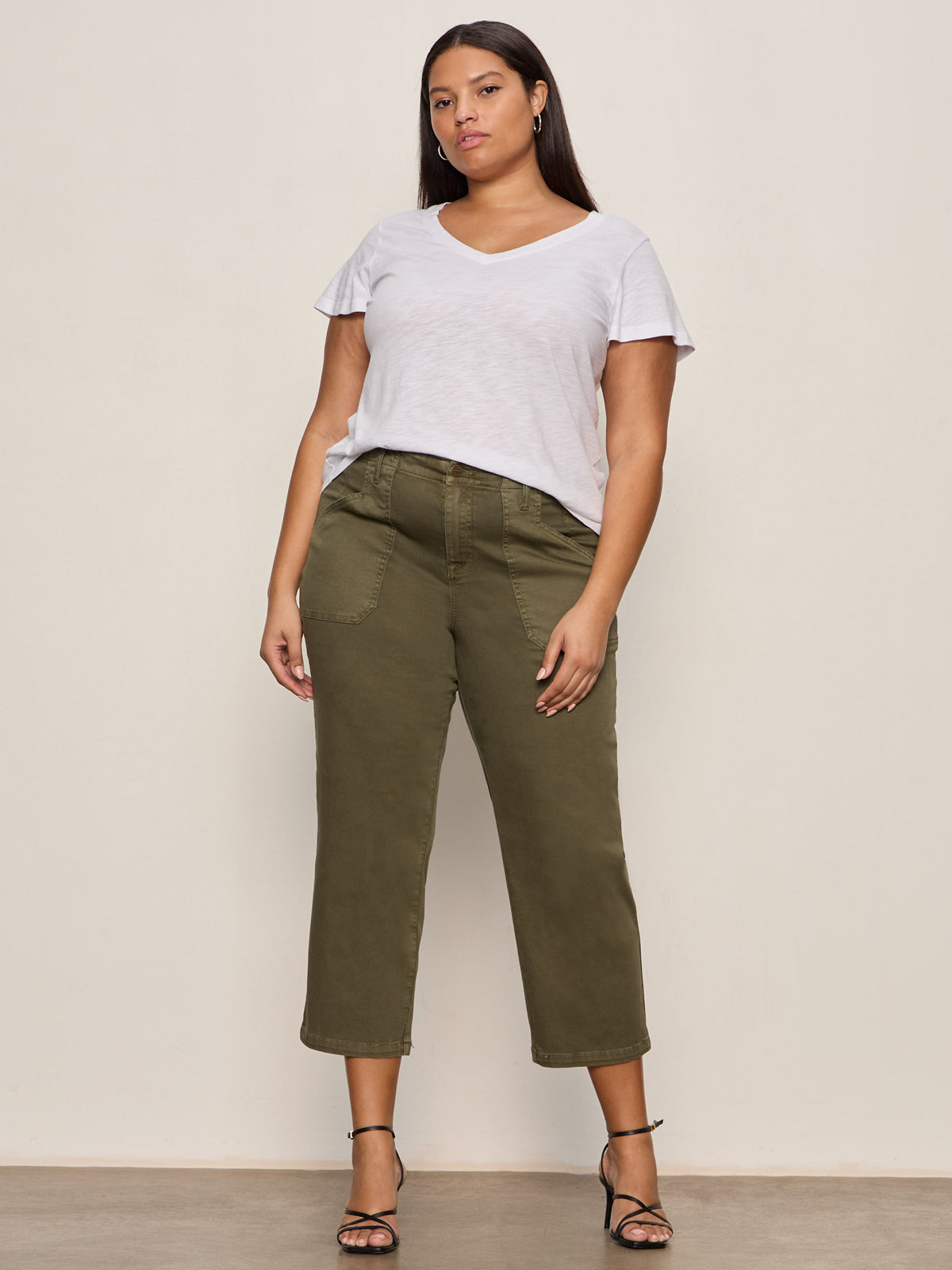 Retreat Crop Pant Burnt Olive Extended Sizing | Sanctuary Clothing