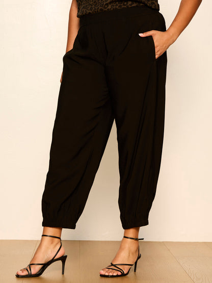 Micro Balloon Pant Black Extended Sizing | Sanctuary Clothing