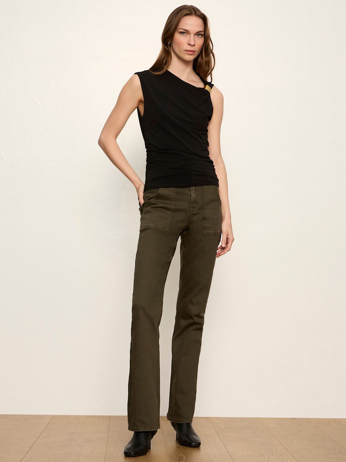 Insider Bootcut Pant Kalamata Petite Sizing | Sanctuary Clothing