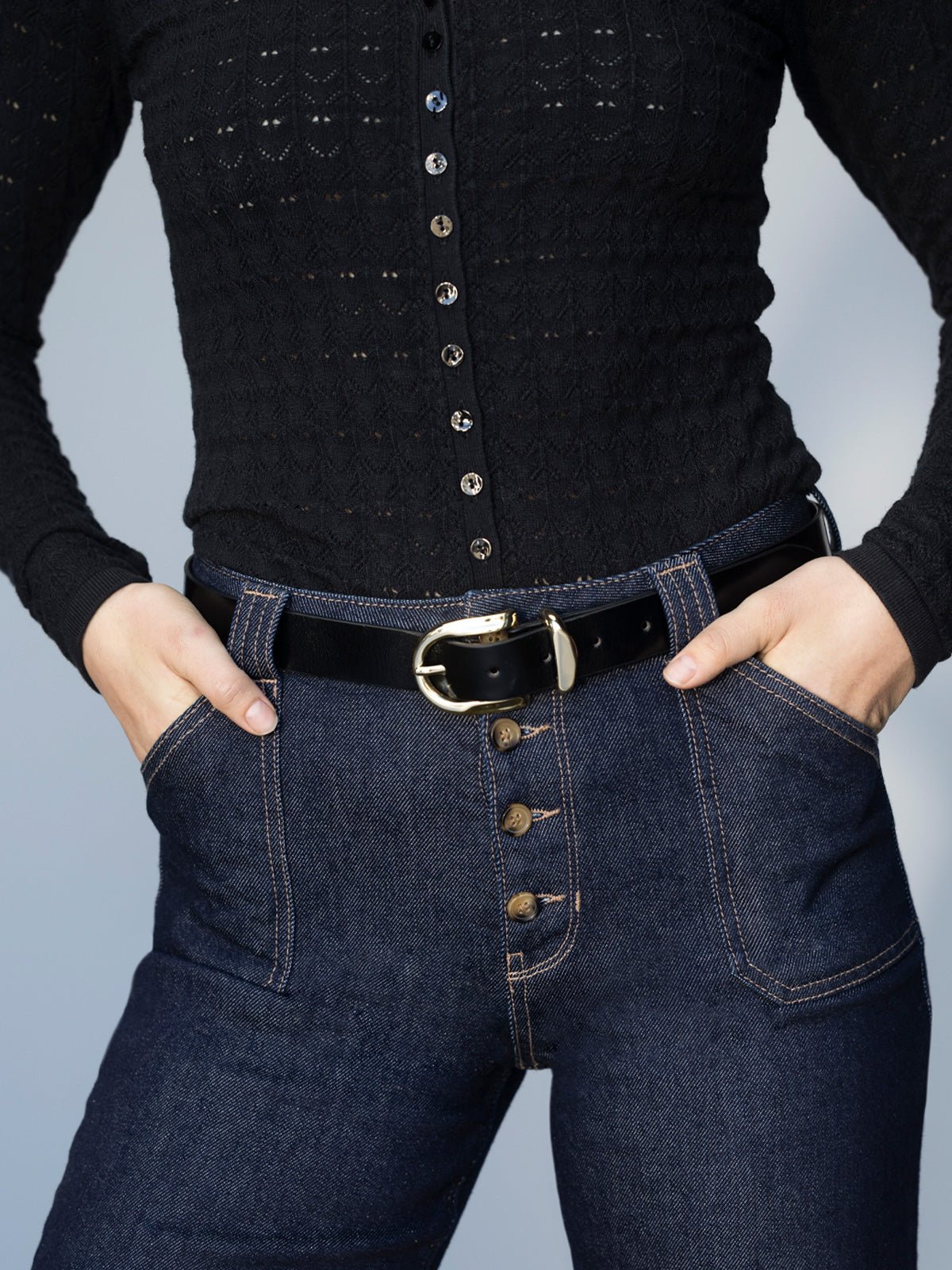 All Day Belt Black | Sanctuary Clothing