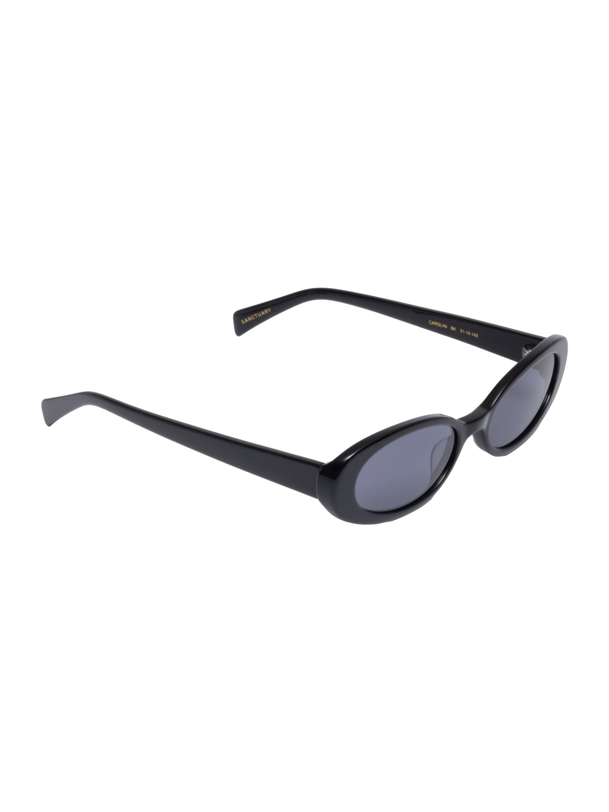Carolyn Sunglasses Black/Grey Lens | Sanctuary Clothing