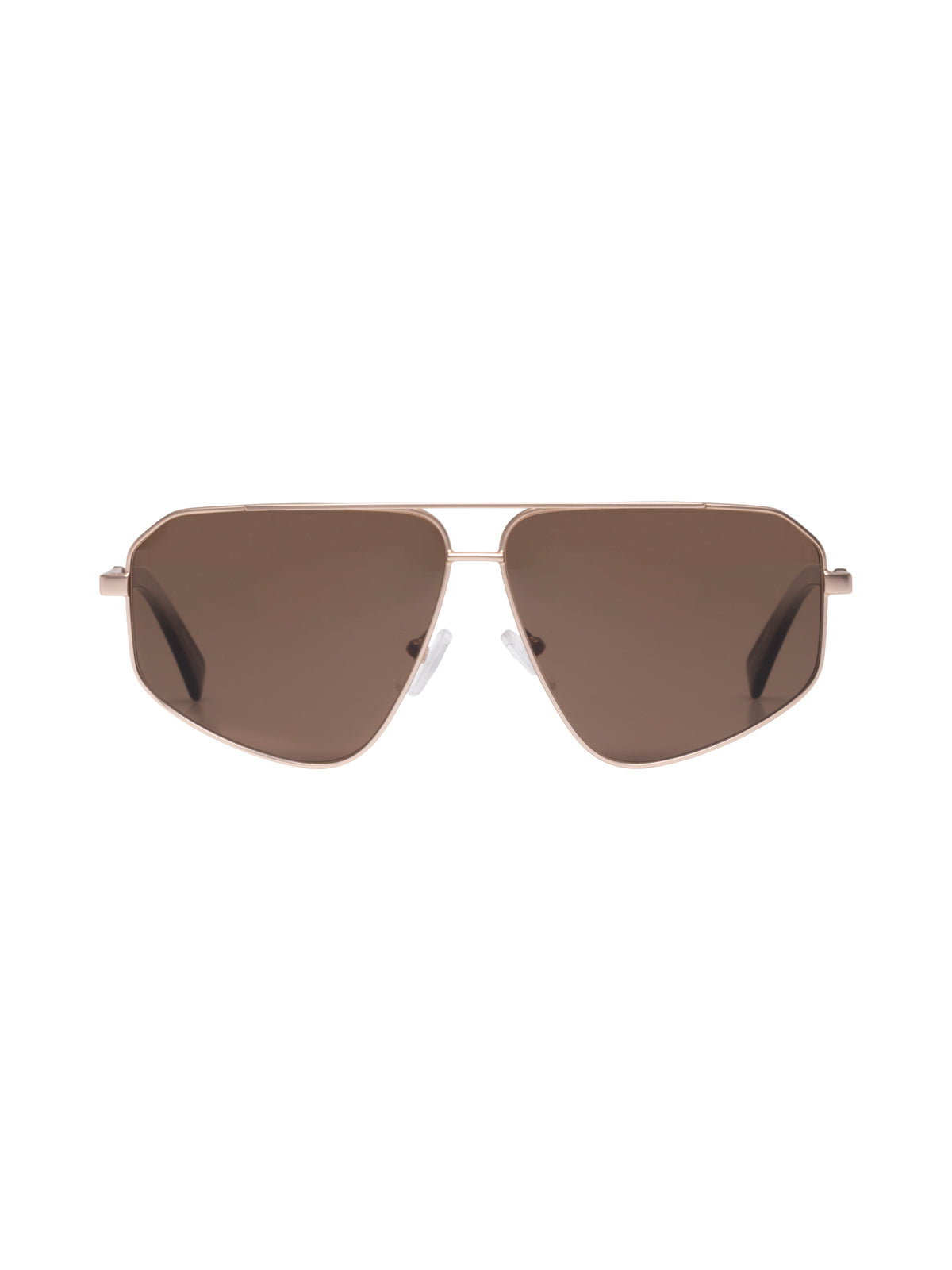Nu Boheme Sunglasses Matte Gold/Brown Lens | Sanctuary Clothing