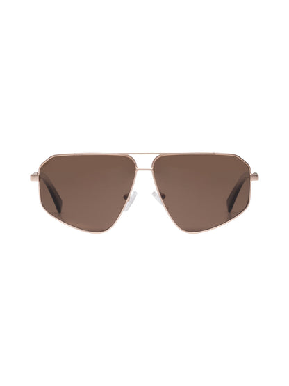 Nu Boheme Sunglasses Matte Gold/Brown Lens | Sanctuary Clothing