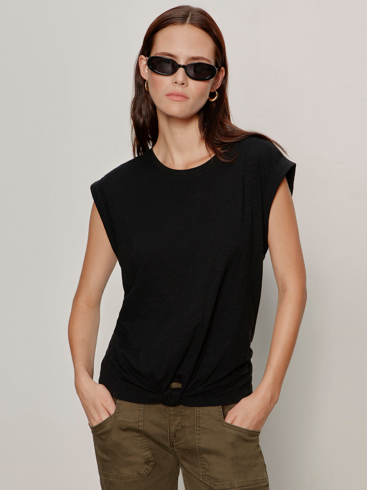 Knotted Muscle Tee Black | Sanctuary Clothing