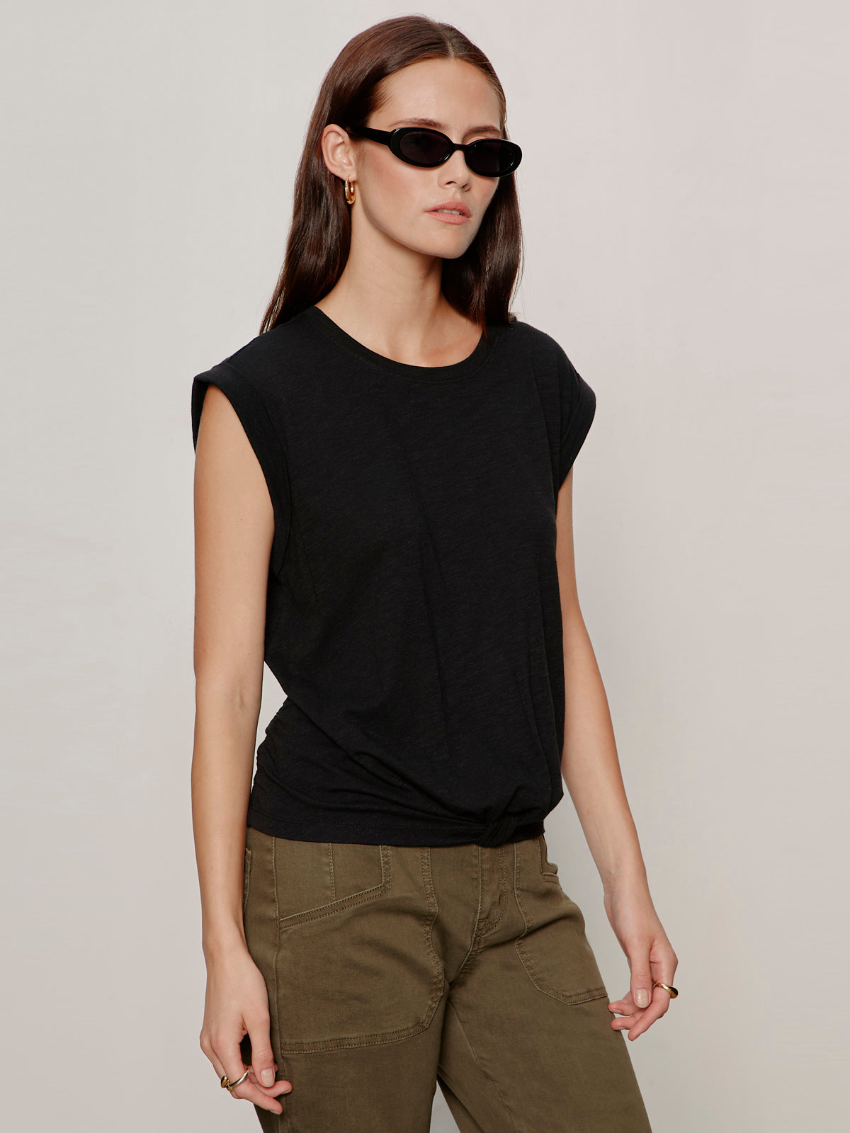 Knotted Muscle Tee Black | Sanctuary Clothing