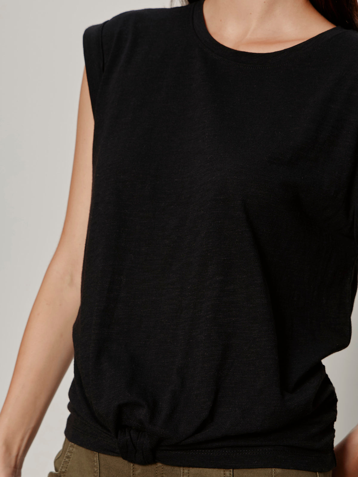 Knotted Muscle Tee Black | Sanctuary Clothing