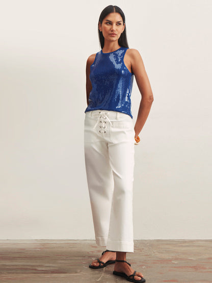 SUMMER SHINE SEQUIN SHELL LUMINOUS BLUE | Sanctuary Clothing
