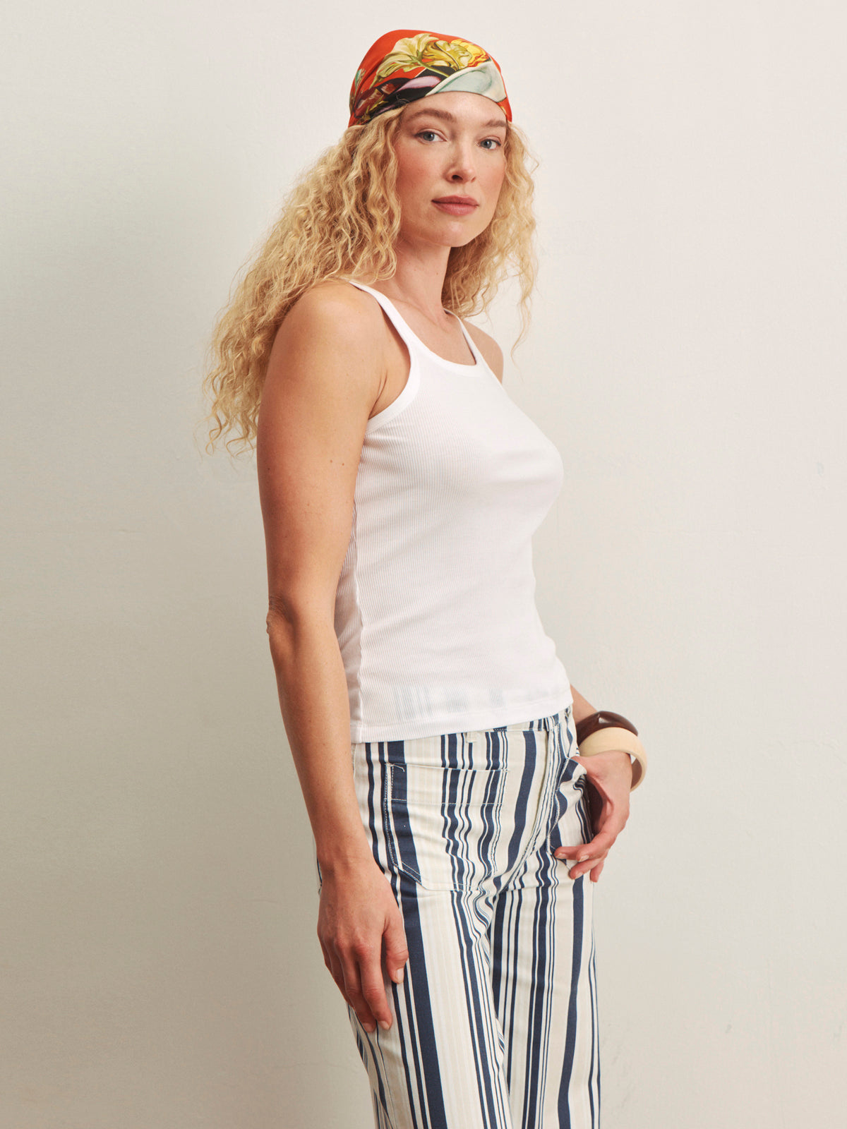SPRINTER RIB TANK WHITE | Sanctuary Clothing