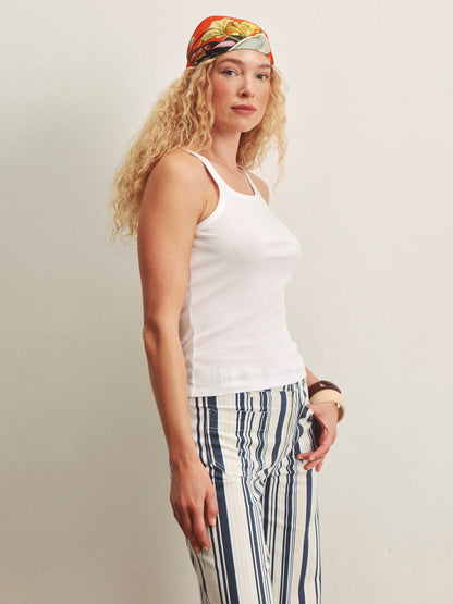 SPRINTER RIB TANK WHITE | Sanctuary Clothing
