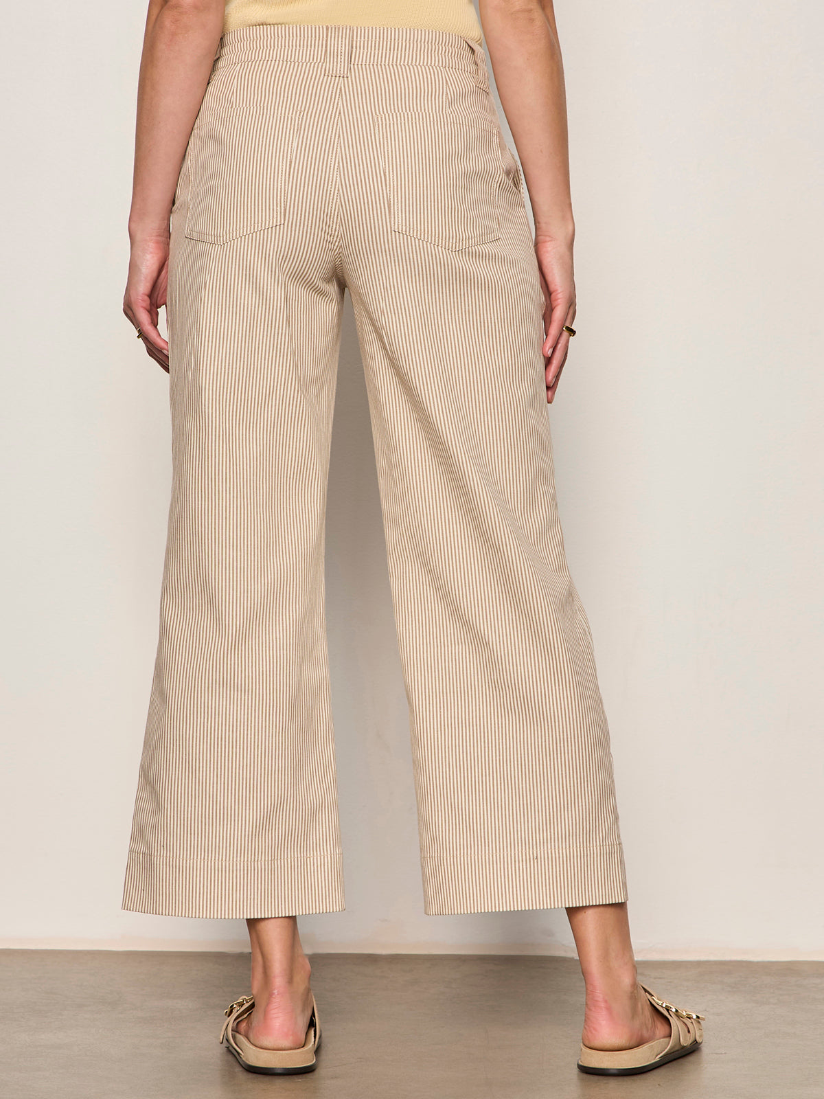LILY CROPPED PANT LIDO STRIPE | Sanctuary Clothing