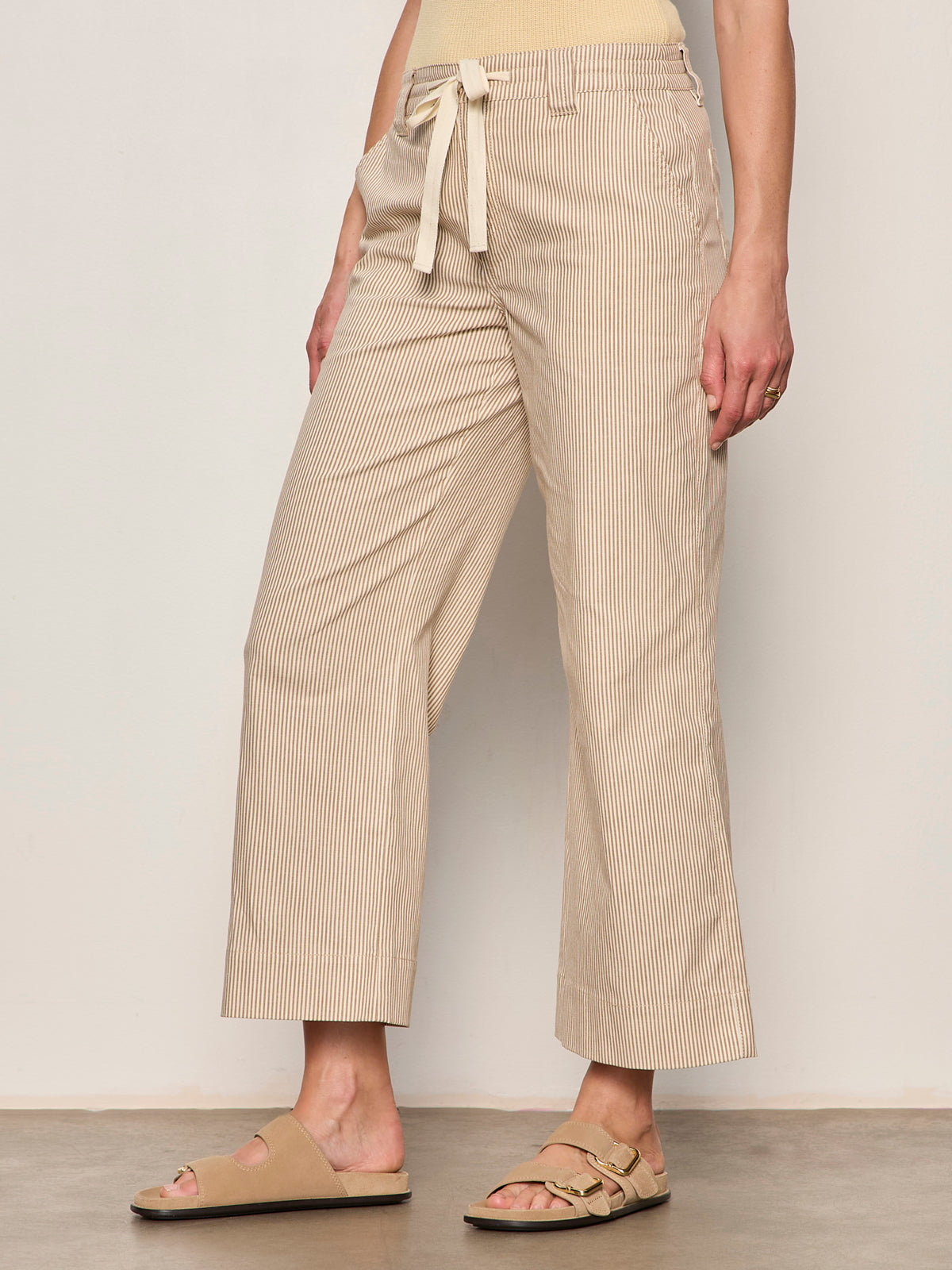 LILY CROPPED PANT LIDO STRIPE | Sanctuary Clothing