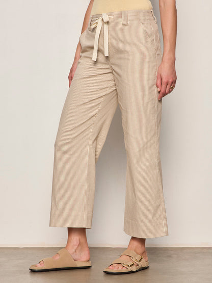 LILY CROPPED PANT LIDO STRIPE | Sanctuary Clothing