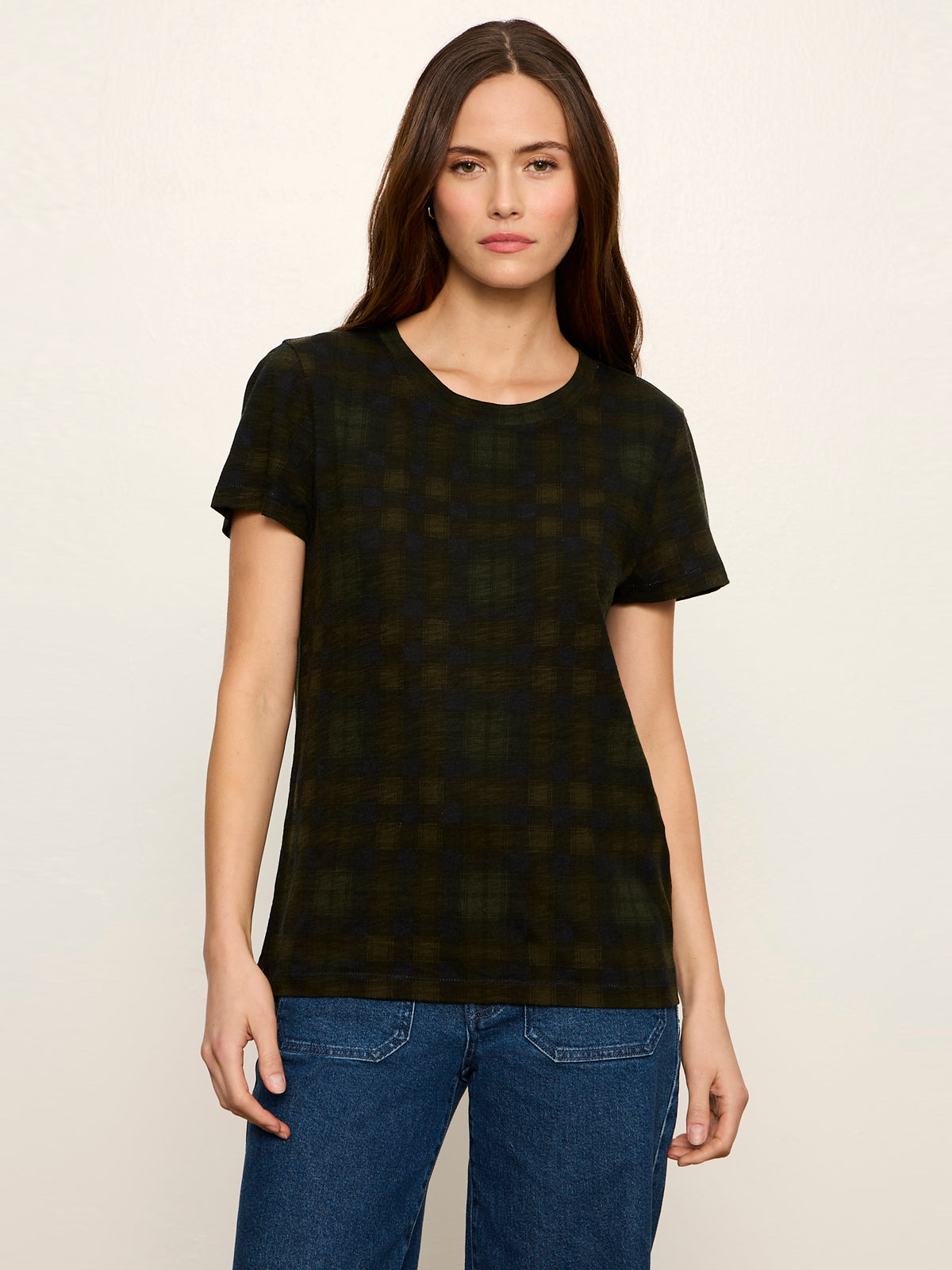 The Perfect Tee Forest Plaid | Sanctuary Clothing